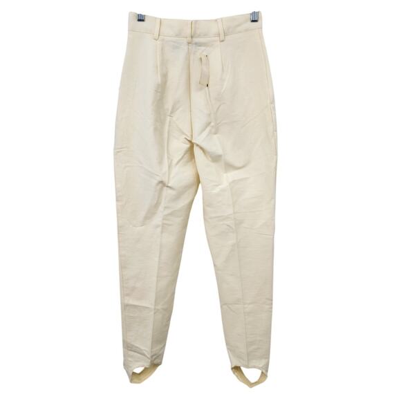 New Vintage‎ Deadstock Ashleigh Morgan Stirrup Pants Size 8 White Cream - Picture 2 of 8